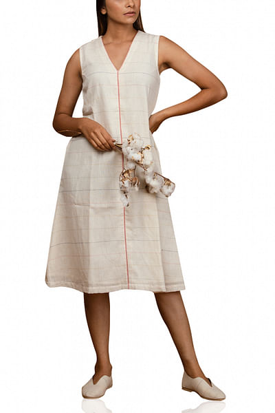 Off white A-line dress