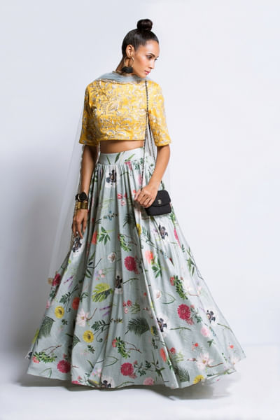 Printed lehenga choli set
