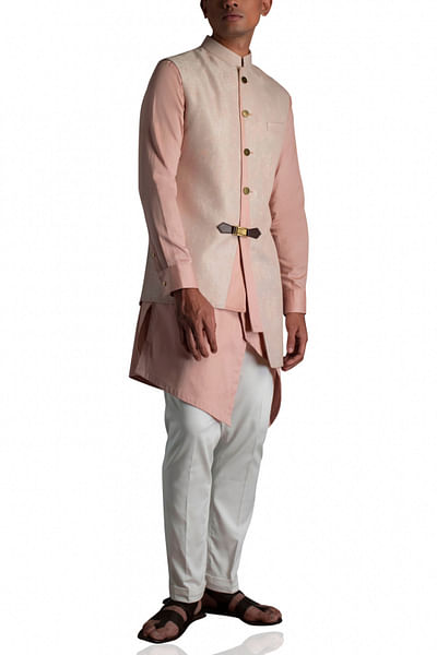 Nehru jacket with kurta and trousers