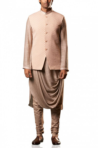 Blush Nehru jacket set
