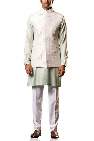 Ivory Nehru jacket set