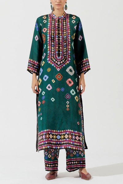 Emerald printed kurta