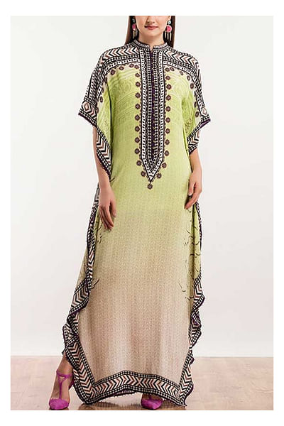 Printed kaftan dress
