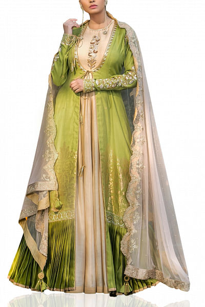 Green Nargis jacket set