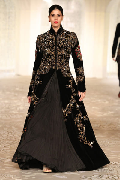 Black embroidered jacket