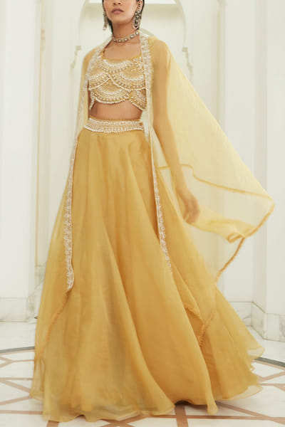 Ridhima Bhasin Yellow embellished lehenga set RBSSMYS2209