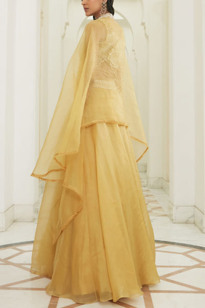 Ridhima Bhasin Yellow embellished lehenga set RBSSMYS2209
