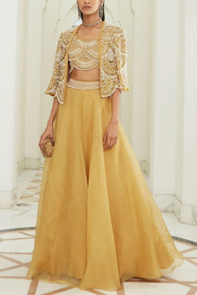 Ridhima Bhasin Yellow embellished lehenga set RBSSMYS2211