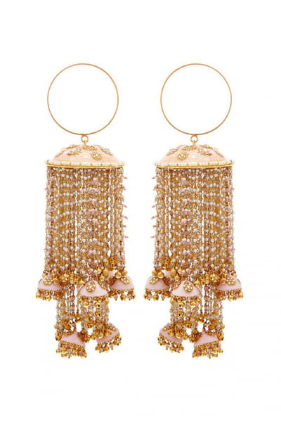 Pastel pink meenakari kaleeras