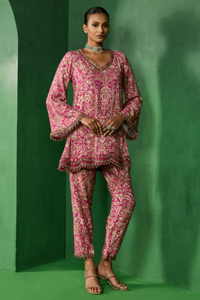 Pink embellished co-ord set