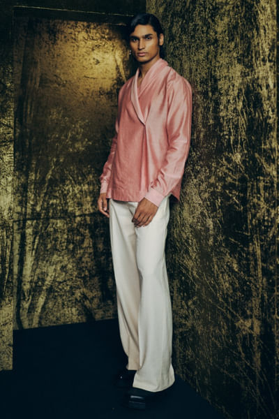 Onion pink angarakha shirt and trousers
