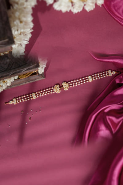 Riana Jewellery White gold plated pearl hairband RIANAPR26D243498
