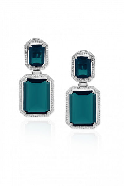 Ocean blue stone earrings