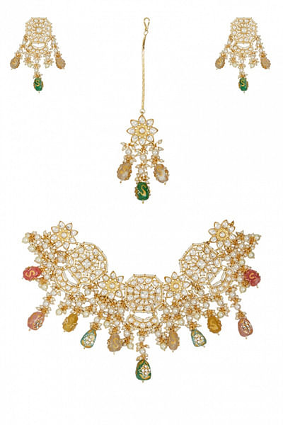 Kundan choker necklace set