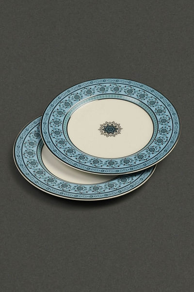 Turquoise dinner plates