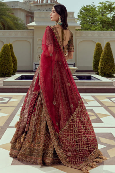 Roqa Multicolour sequin embroidered lehenga set ROQAJUL26D150670