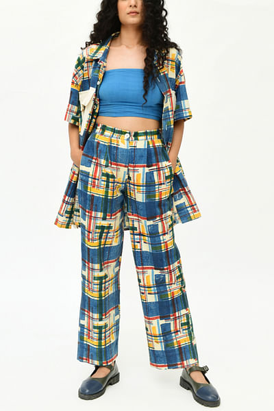 Stripe print cotton co-ords set