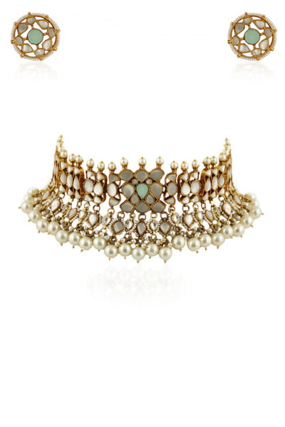 Mother of pearl necklace set