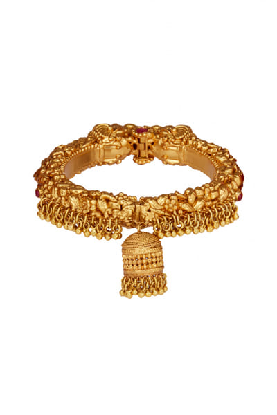 Riana Jewellery Kada with elephant motif RJERB048