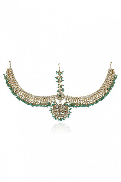 Sea green and jadtar mathapatti