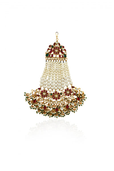 Multicolour stone embellished passa