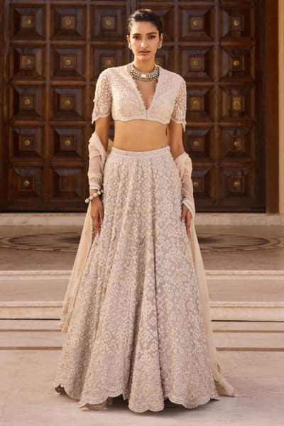 Watergold embroidered lehenga set