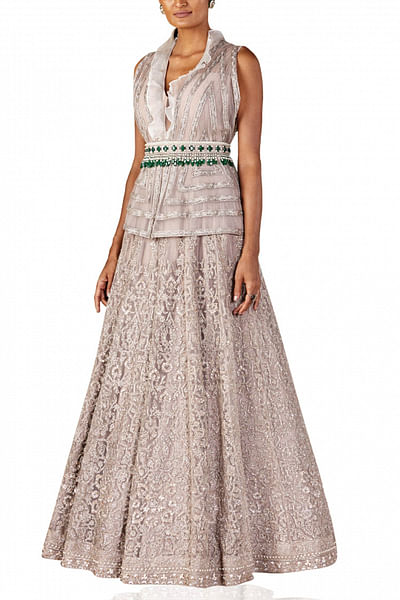 Champagne embellished gown