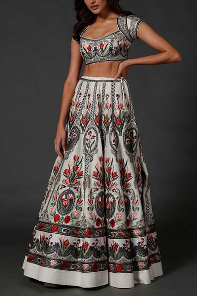 Ivory lehenga set