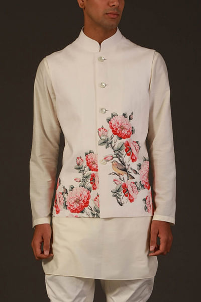 Floral Nehru jacket