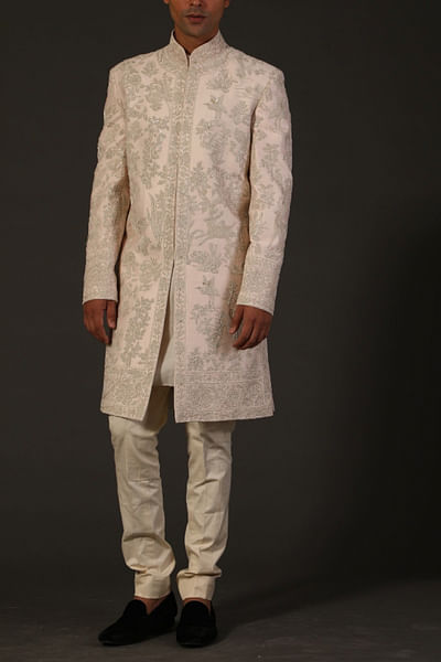 Powder pink sherwani