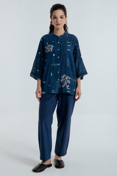 Rias Jaipur Indigo natural dyed pants RIASAUG26D152466