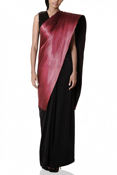 Metallic sari with blouse