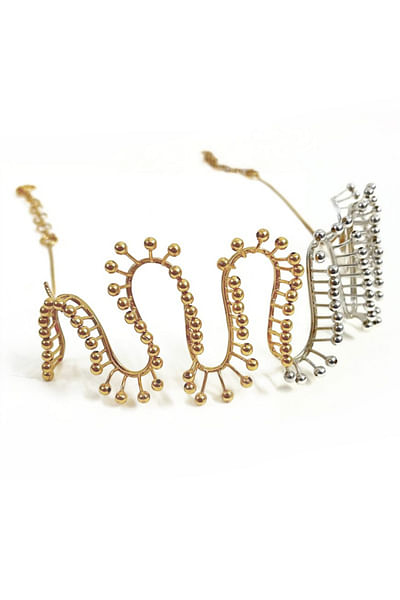 Gold and silver choker