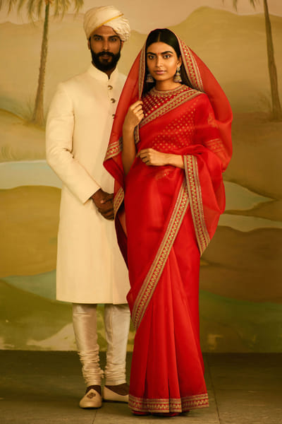 Sabyasachi Organza sari SACINA11