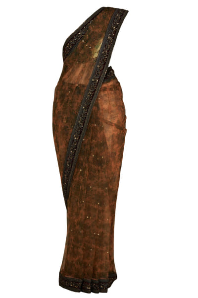 Sabyasachi Printed tulle sari SACINA32