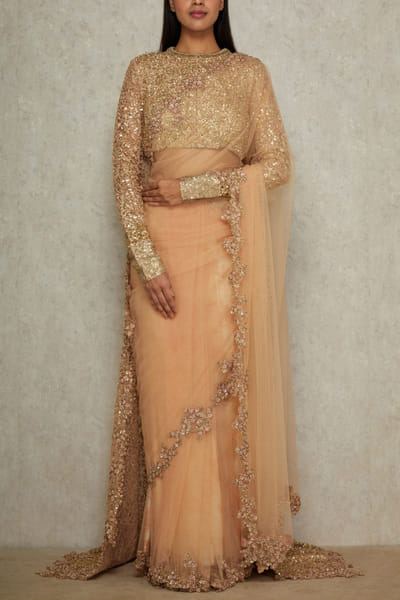 Sabyasachi Sari with Long trail SACINA38