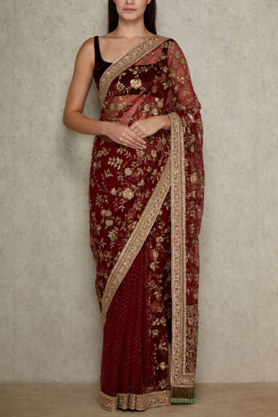 Sabyasachi Tulle sari SACINA42