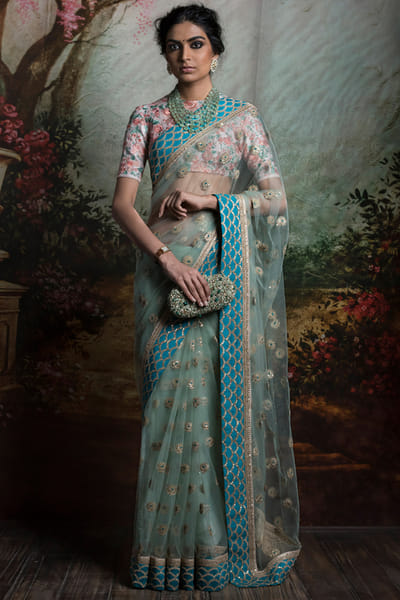 Sabyasachi Tulle sari SACINA49