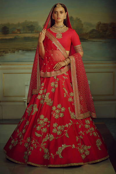 Sabyasachi Hot pink lehenga set SACINAL04