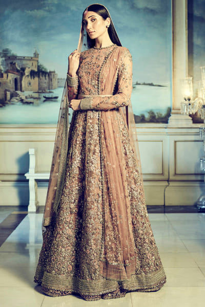 Sabyasachi Pale pink jacket lehenga set SACINAL15