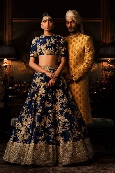Sabyasachi Navy lehenga set SACINAL19