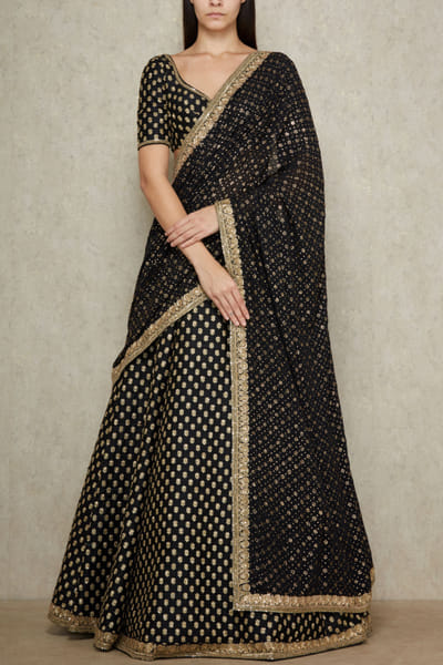 Sabyasachi Black lehenga set SACINAL24