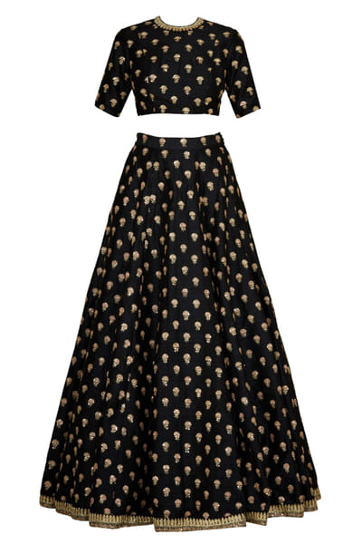 Sabyasachi Black lehenga set SACINAL25