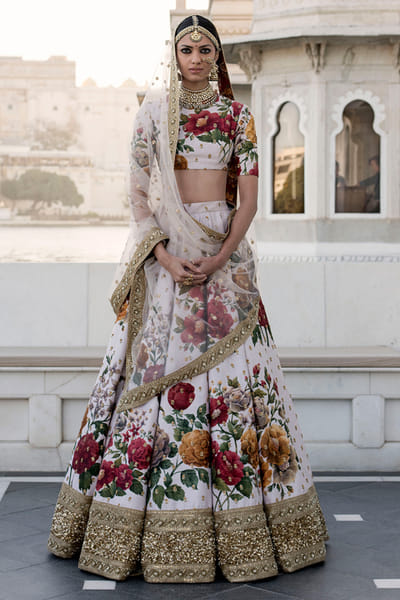 Sabyasachi Ivory lehenga set SACINAL29