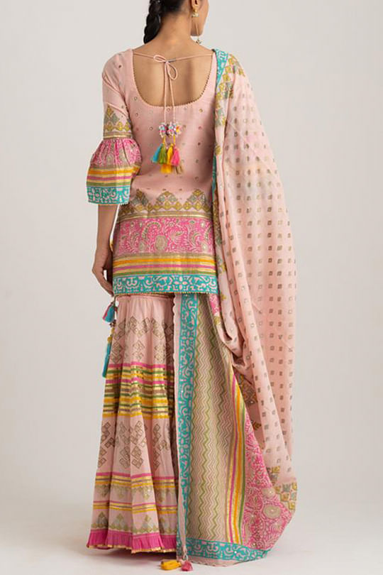 Contemporary Sharara set – Sukriti and Aakriti | Sharara set, Indian  wedding outfits, Indian fashion dresses