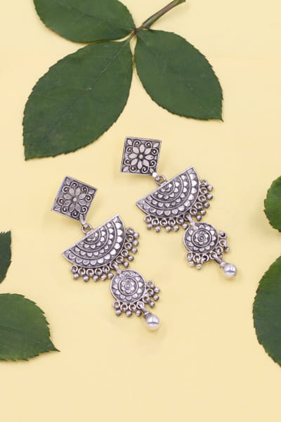 Sangeeta Boochra Silver earrings SANMAY25D227066
