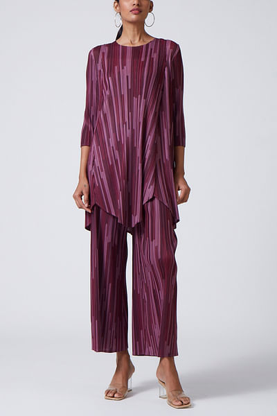 Wine burgundy top and pants