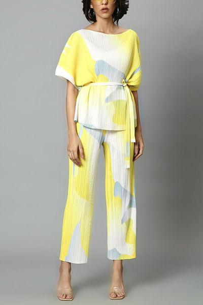 Yellow printed co-ords