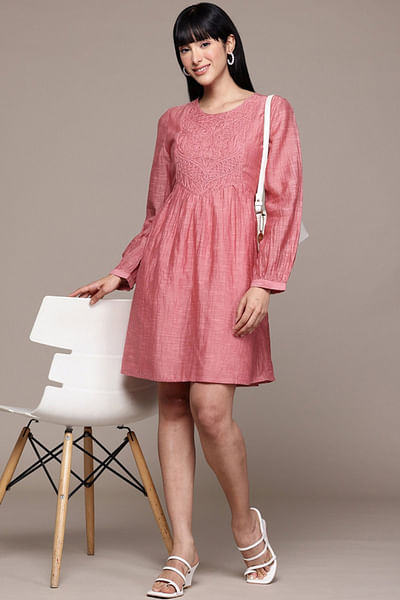 Pink short dress