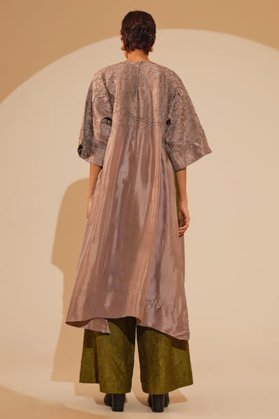 Stoïque Taupe patchwork tunic STOJUN26D146469